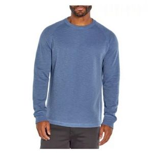 Banana Republic Men's Double Knit Long Sleeve Crewneck Shirt - Vintage Indigo S